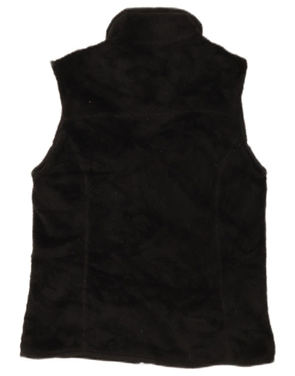 Patagonia pentru femei Fleece Gilet UK 12 Medium Black Poliester