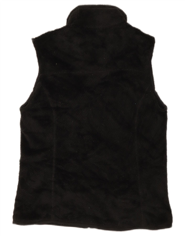 Patagonia pentru femei Fleece Gilet UK 12 Medium Black Poliester