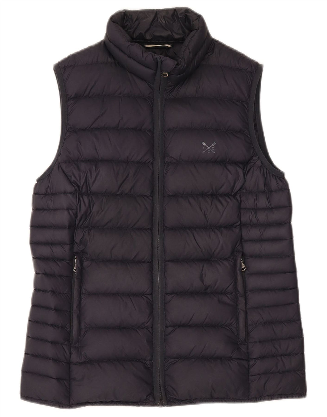 CREW CLOTHING Gilet căptușit pentru femei UK 10 Small Navy Blue Marine