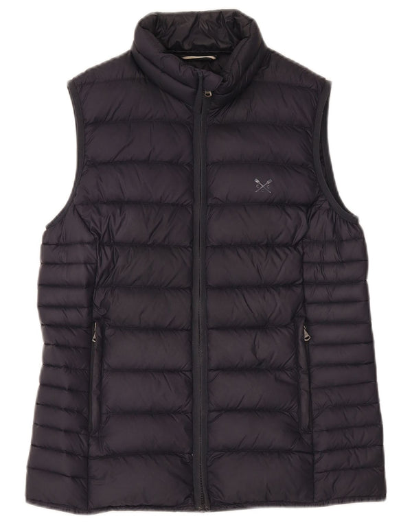 CREW CLOTHING Gilet căptușit pentru femei UK 10 Small Navy Blue Marine