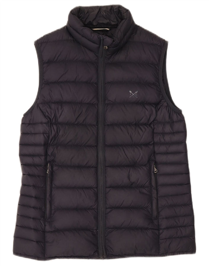 CREW CLOTHING Gilet căptușit pentru femei UK 10 Small Navy Blue Marine