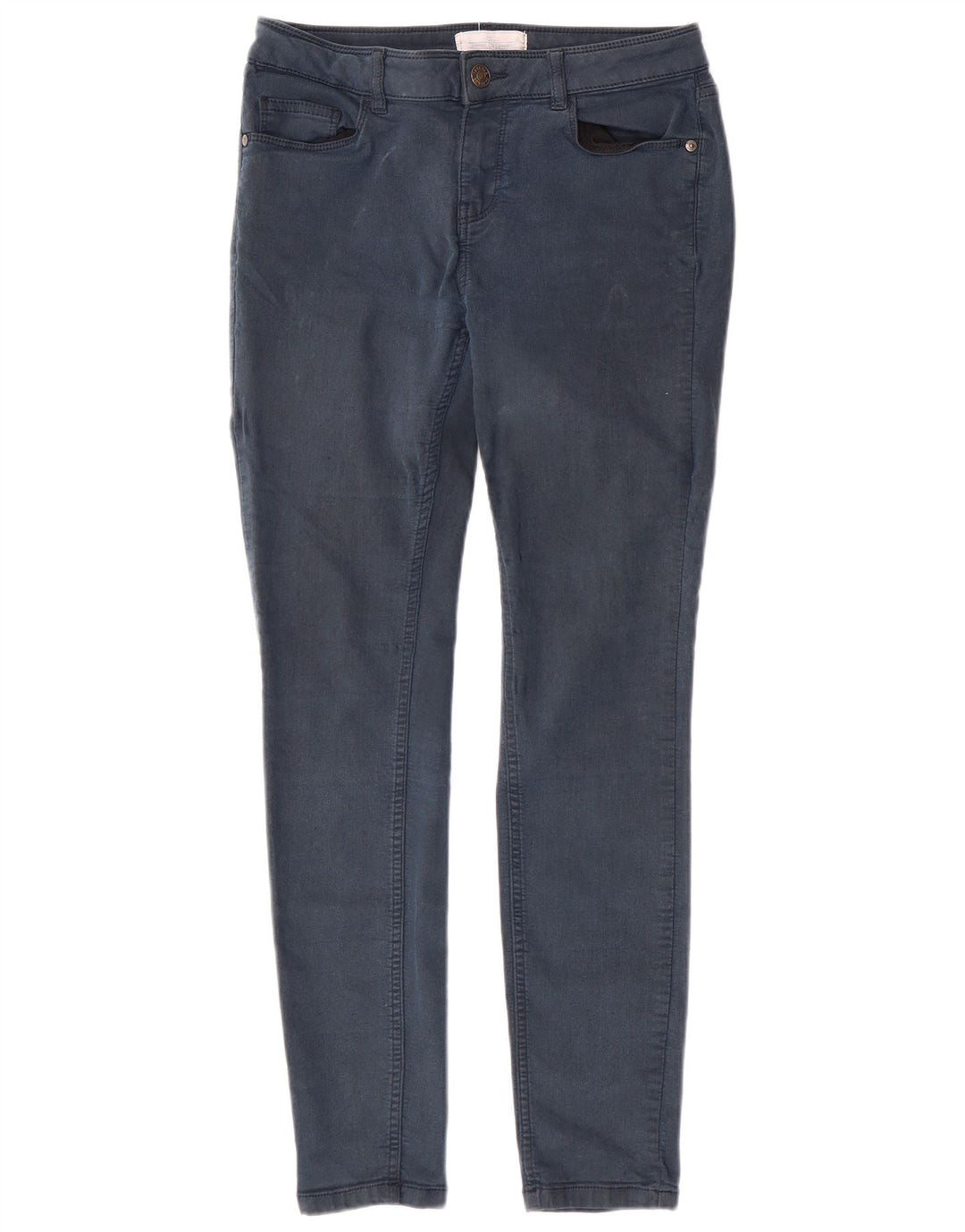 FAT FACE Blugi skinny pentru femei UK 10 Small W28 L28 Bleumarin