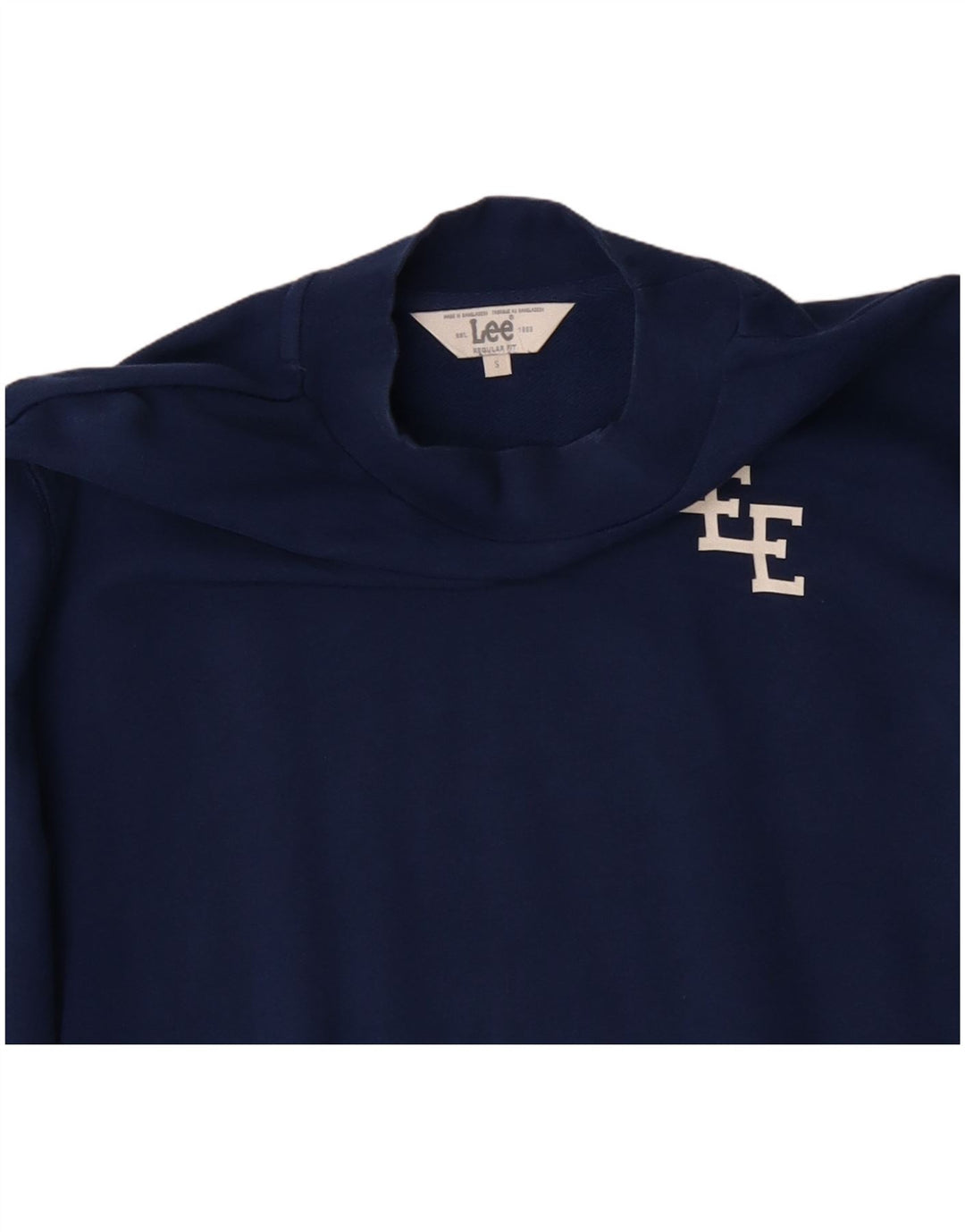 Pulover de hanorac Lee pentru femei, cu croiala normală, UK 10, mic, albastru bleumarin, bumbac