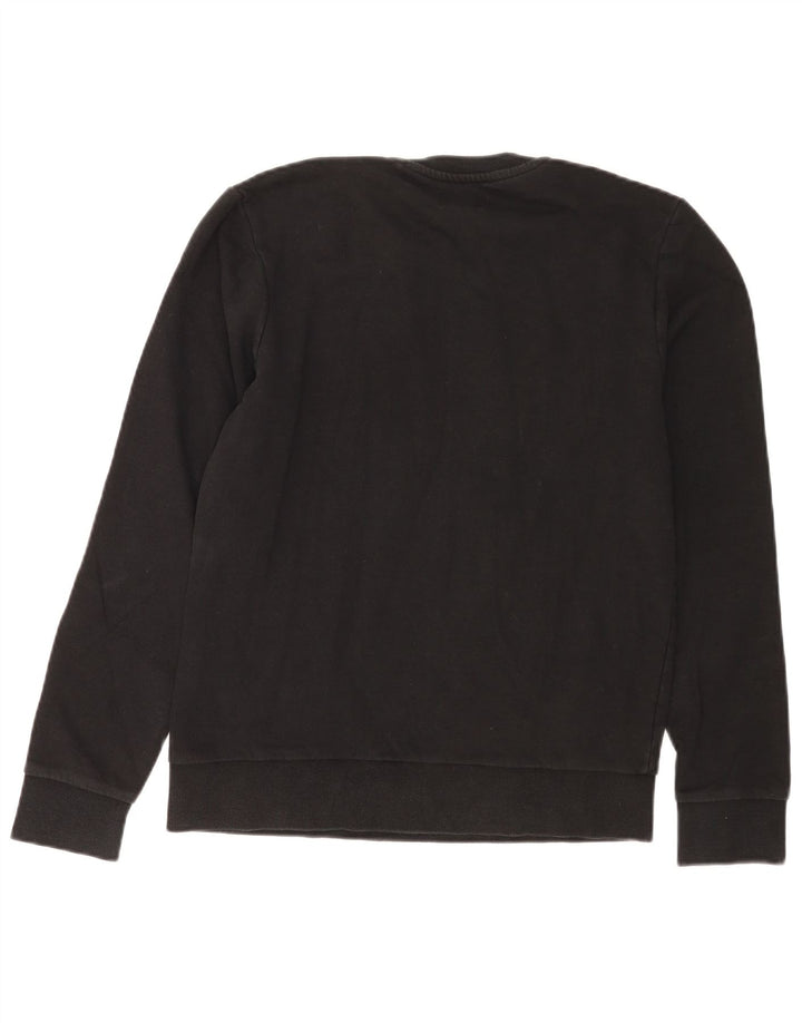 Jack & Jones Pulover grafic pentru bărbați, bumbac mic, negru