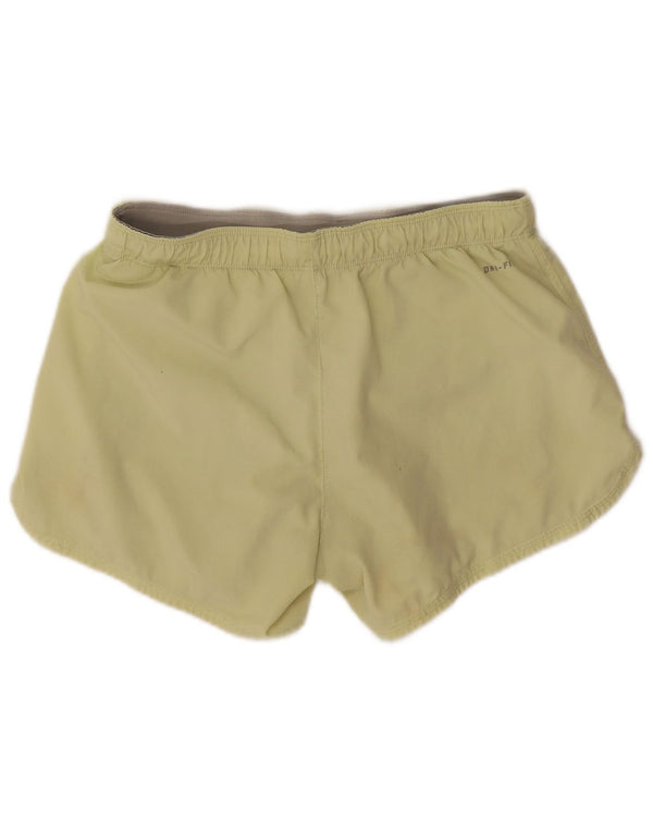 Pantaloni scurți sport Nike Dri Fit pentru femei UK 10 Small Yellow