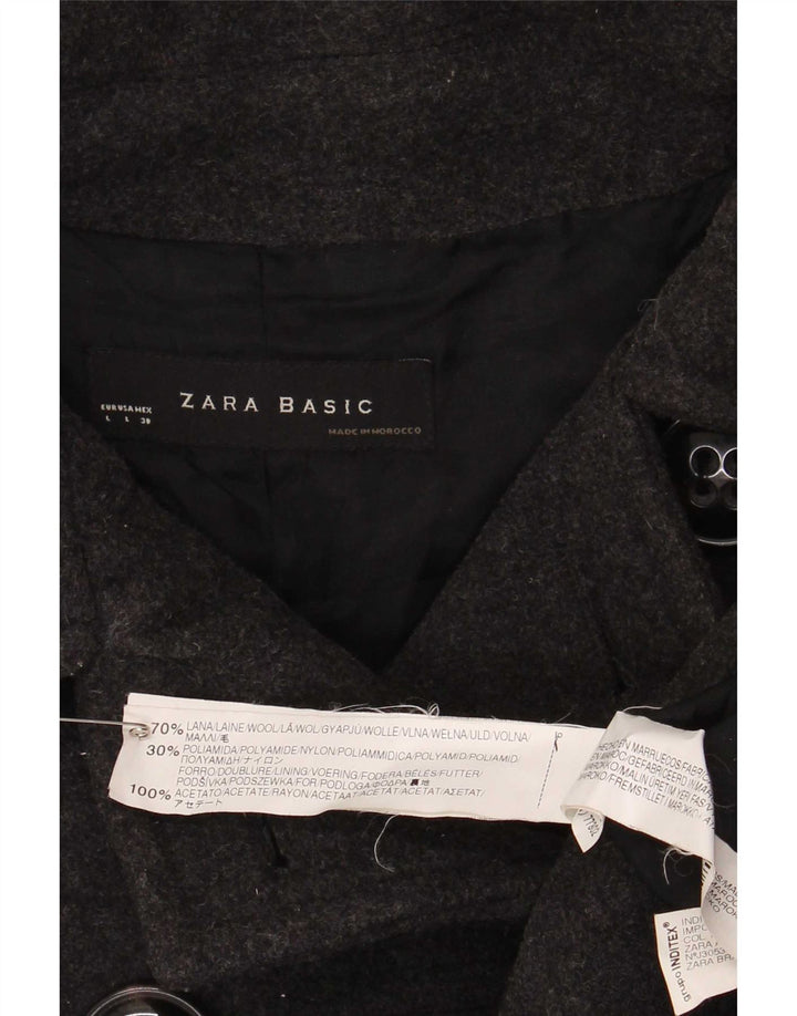 Palton pentru femeie Zara UK 14 Lână mare, gri
