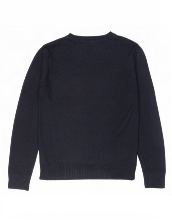 Pulover pentru femei Marks & Spencer cu decolteu triplu UK 12 Medium Bleumarin