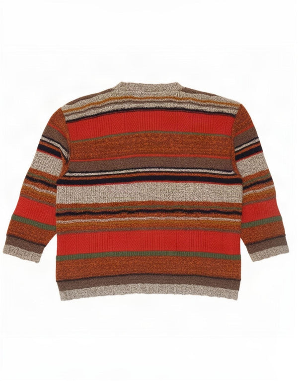 Daniele Blasi Pulover Cardigan Bărbați IT 52 Lână Mare Multicoloră Dună