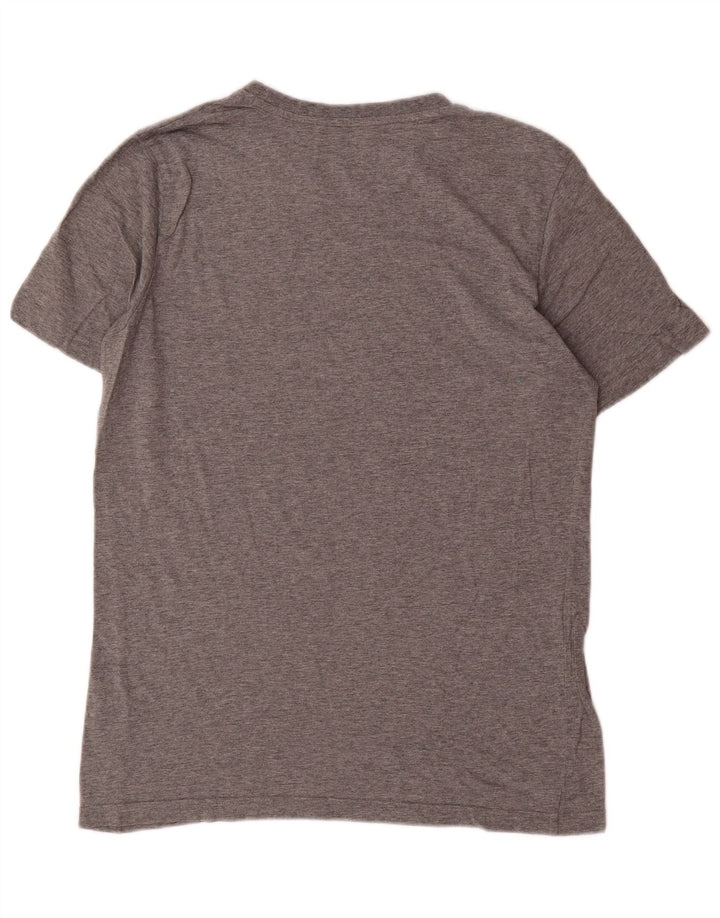 Tricou grafic PUMA pentru bărbați Top mic, gri bumbac