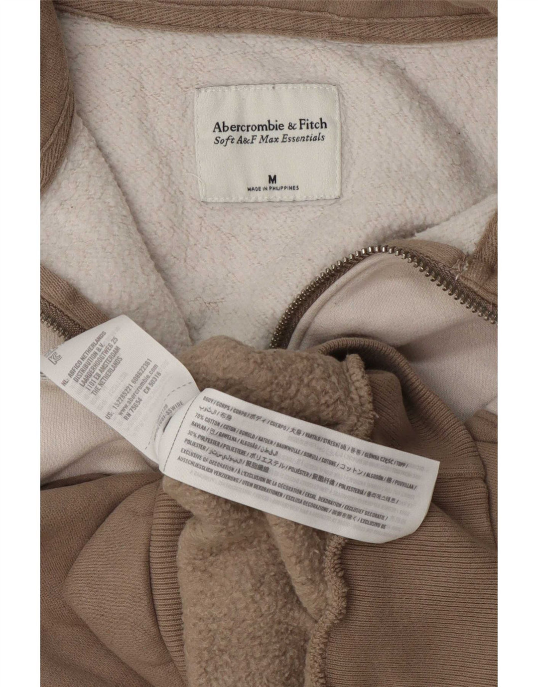 Pulover crop pentru femei Abercrombie & Fitch UK 14 Medium Gri