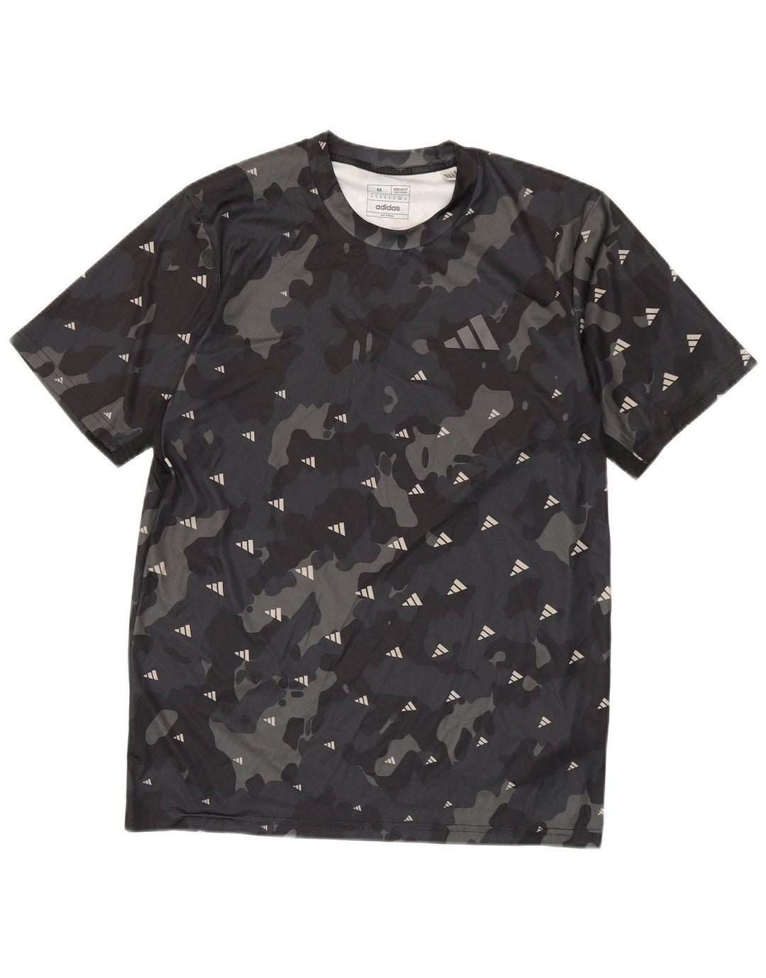 Tricou Adidas Aeroready Graphic Top Mediu Negru Camuflaj Poliester