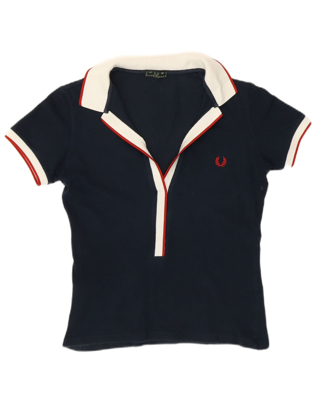 Tricou polo FRED PERRY pentru femei UK 12 Medium Bleumarin