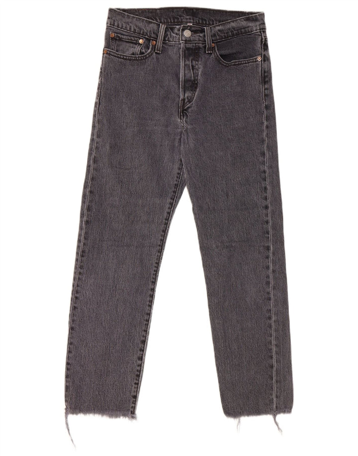 Blugi drepti pentru femei Levi's W27 L26 bumbac gri