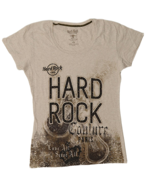 Tricou grafic pentru fete Hard Rock Cafe Paris Top 14-15 ani XL Gri pete
