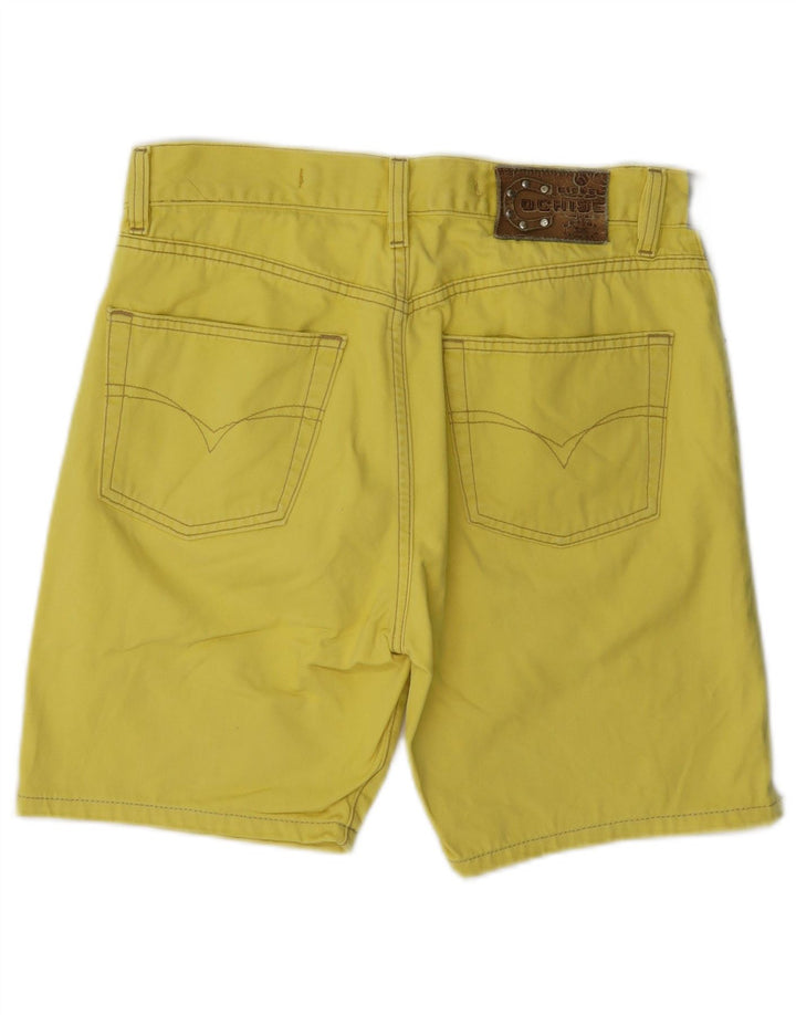 Pantaloni scurți casual pentru femei Diesel W29 Bumbac galben mediu