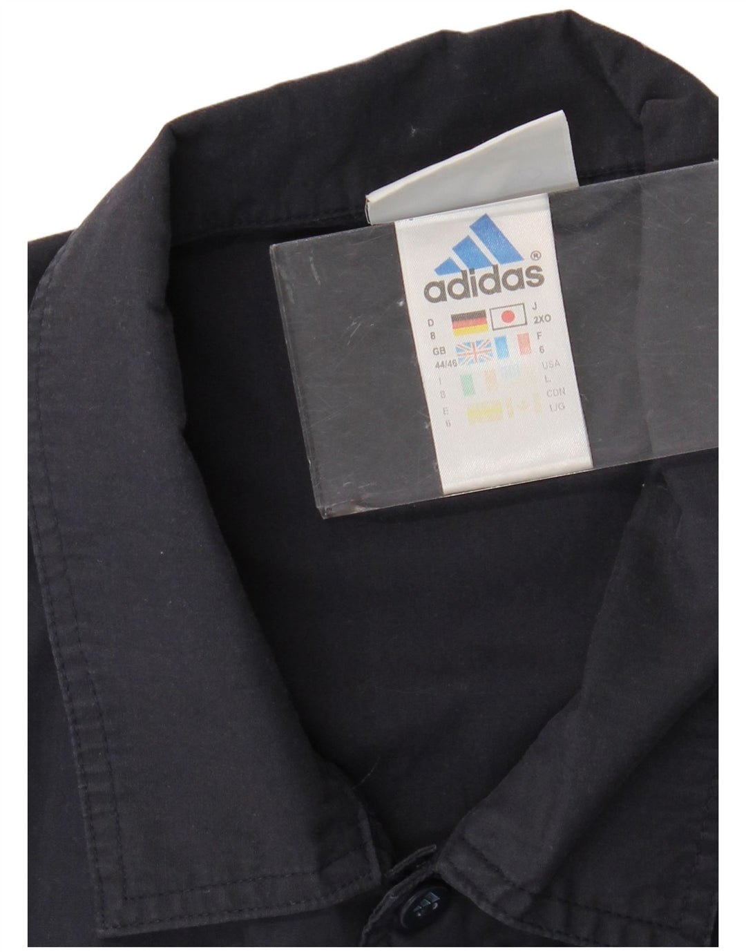 Cămașă cu mânecă scurtă ADIDAS pentru bărbați Marea Britanie 44/46 Poliester mare bleumarin