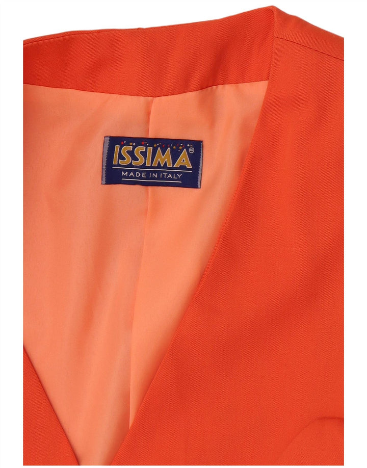 Jachetă Blazer pentru femei Issima cu 5 nasturi UK 12 portocaliu mediu