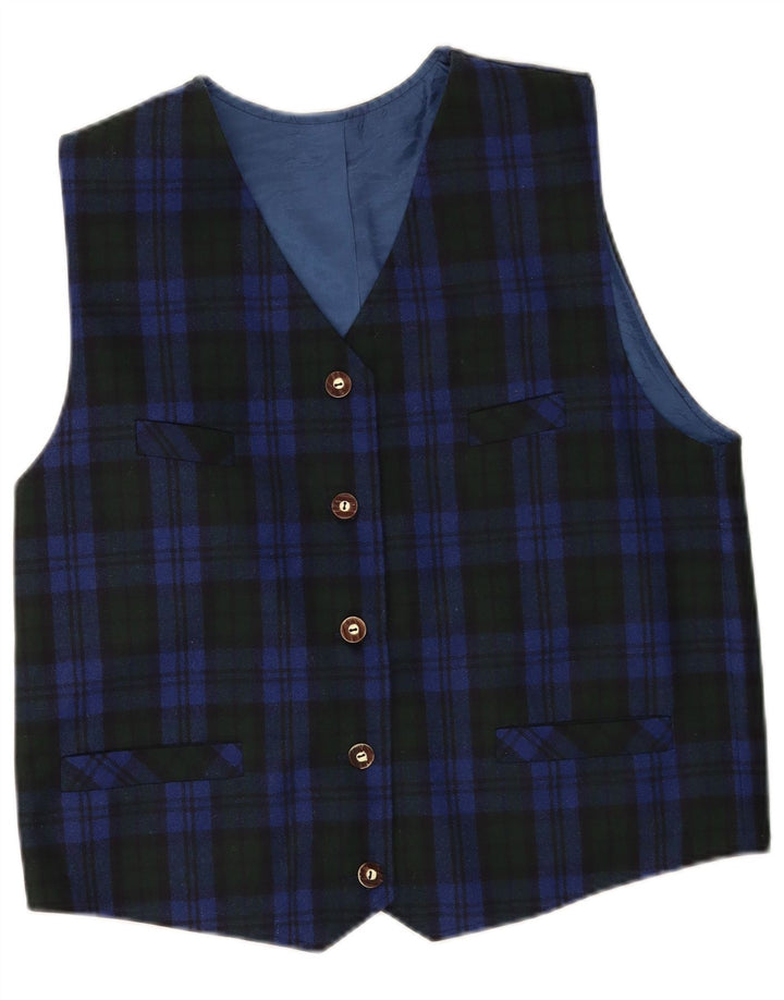 Hammerschmid Vestă pentru femei UK 18 XL Blue Check Lână virgină