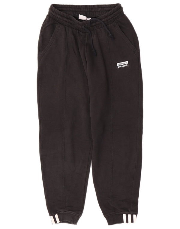 Pantaloni de trening Adidas pentru femei Joggeri UK 4 XS Bumbac negru