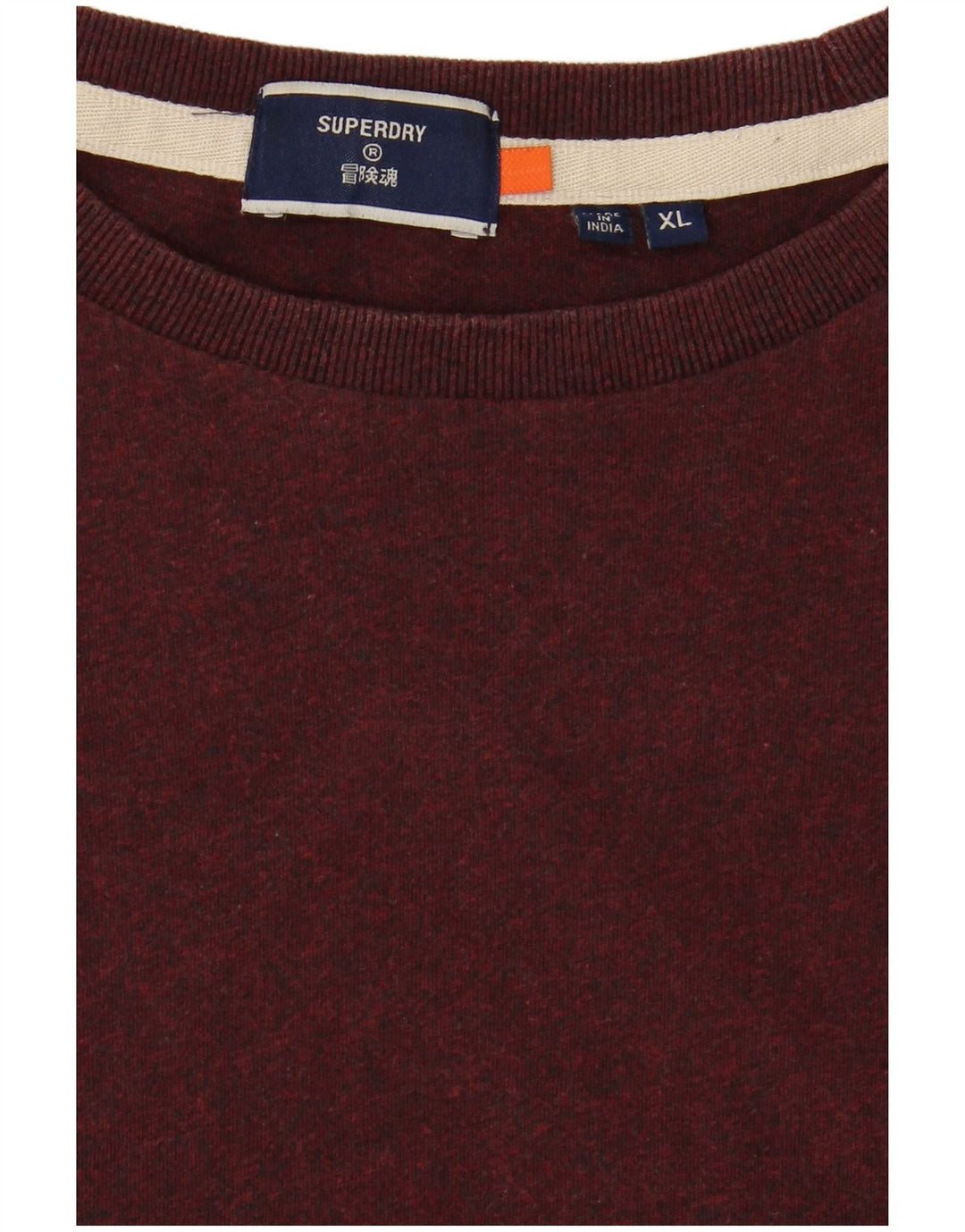 SUPERDRY Top pentru bărbați cu mânecă lungă XL Bordeaux