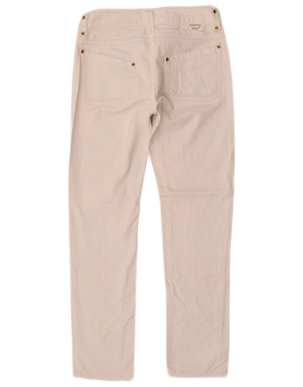 DIESEL Womens Straight Jeans W27 L29 White Cotton