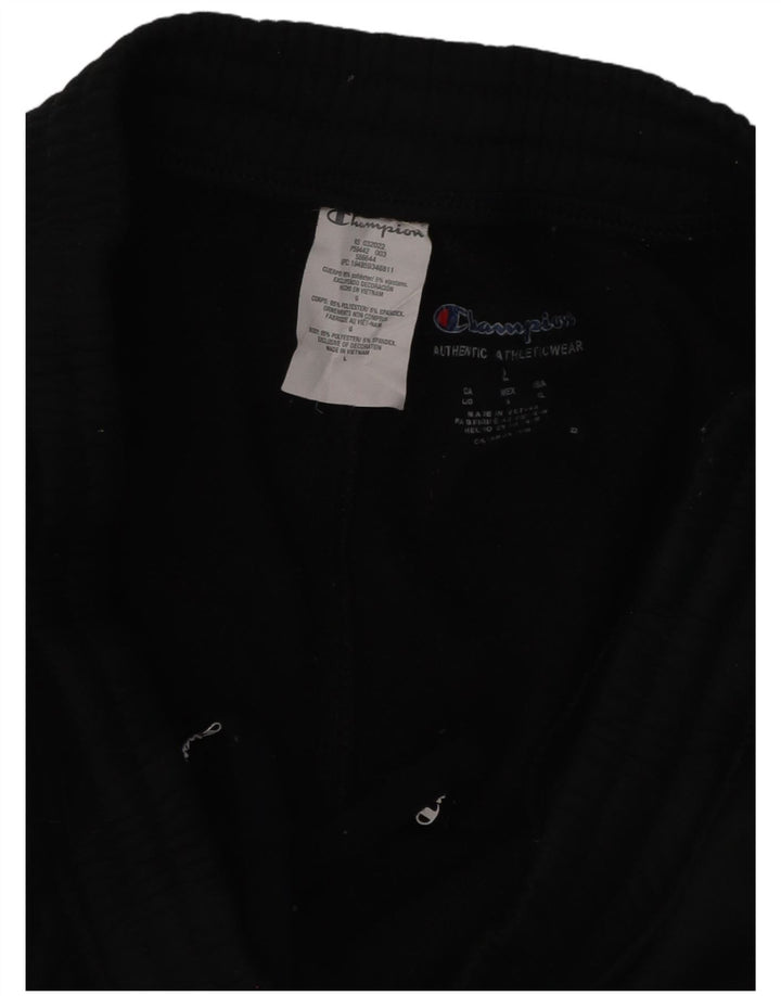 Pantaloni de trening pentru femei CHAMPION Pantaloni de jogging UK 14 Bumbac negru mare