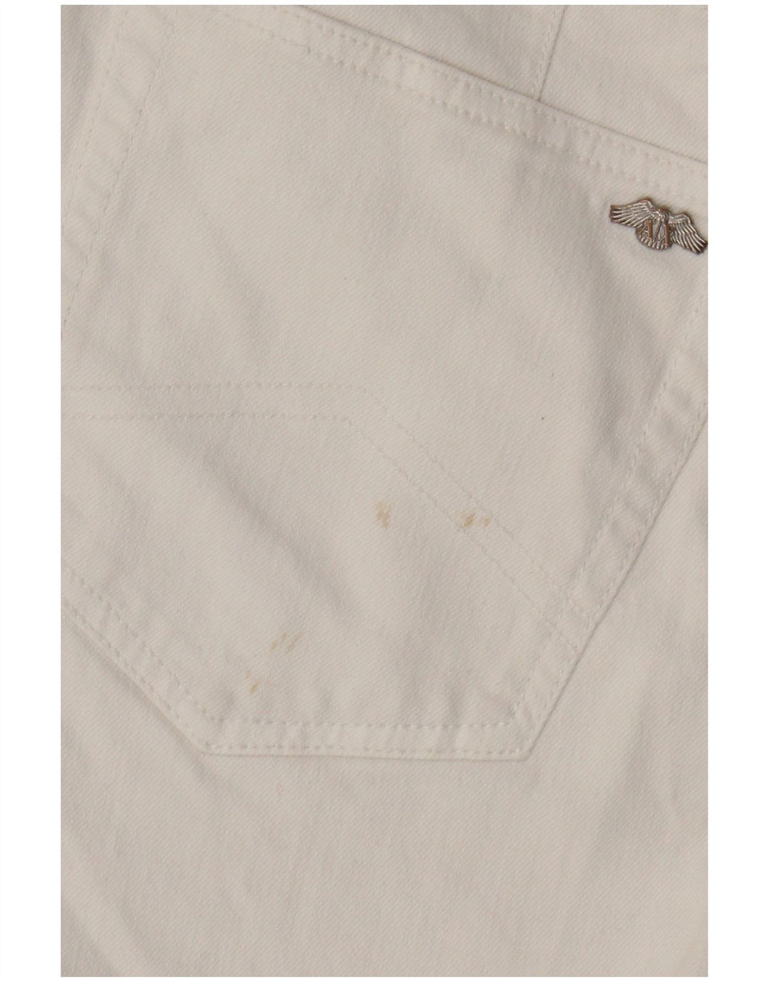Blugi slim pentru bărbați Armani Exchange L33 L28 Bumbac alb
