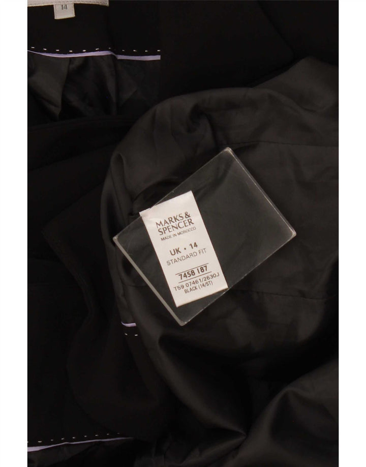 Marks & Spencer jachetă pentru femei scurtă cu 1 nasture, UK 14, negru mediu