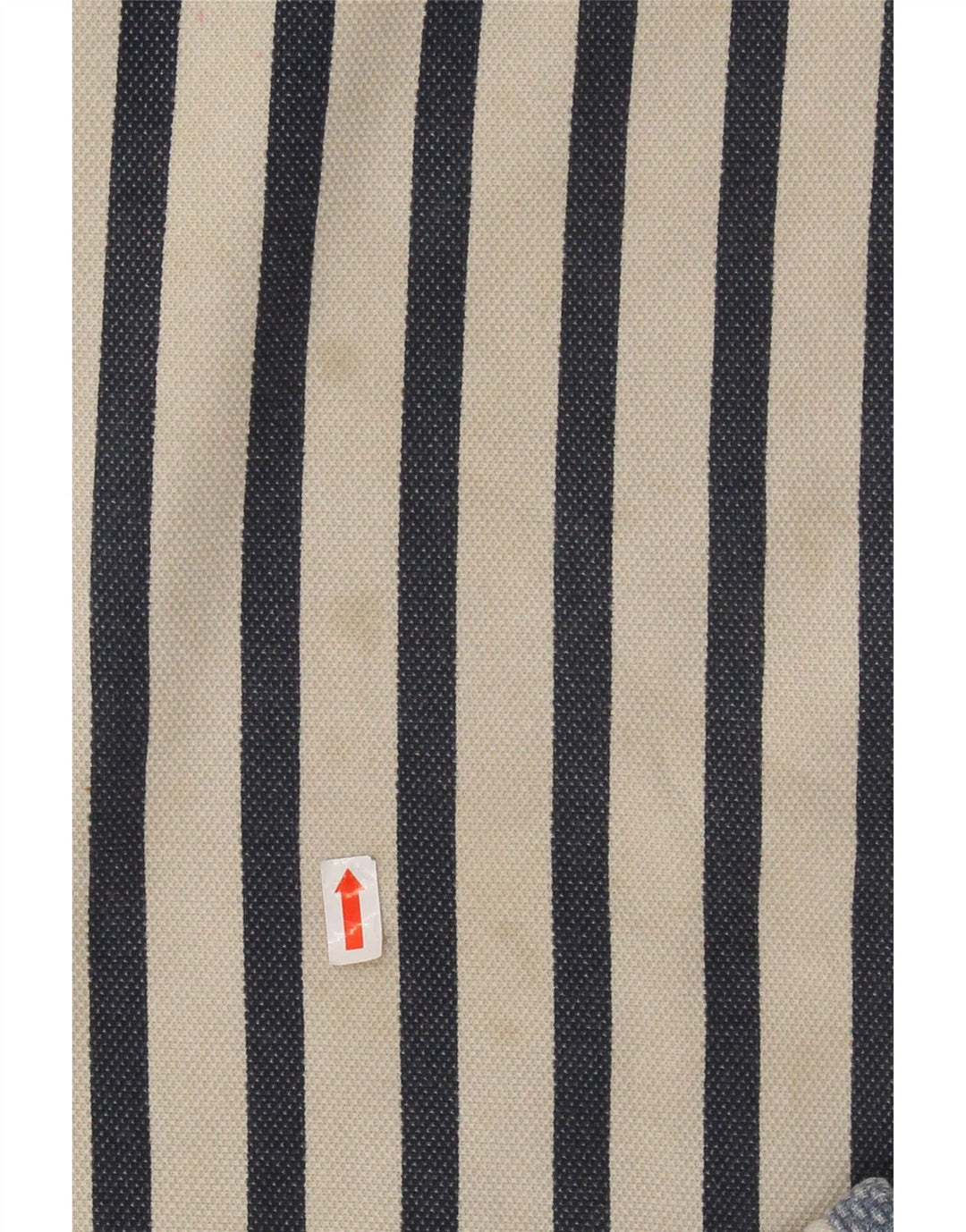 FAT FACE Hanorac pentru bărbați, cu fermoar, cu gât, pulover mic, bumbac cu dungi alb