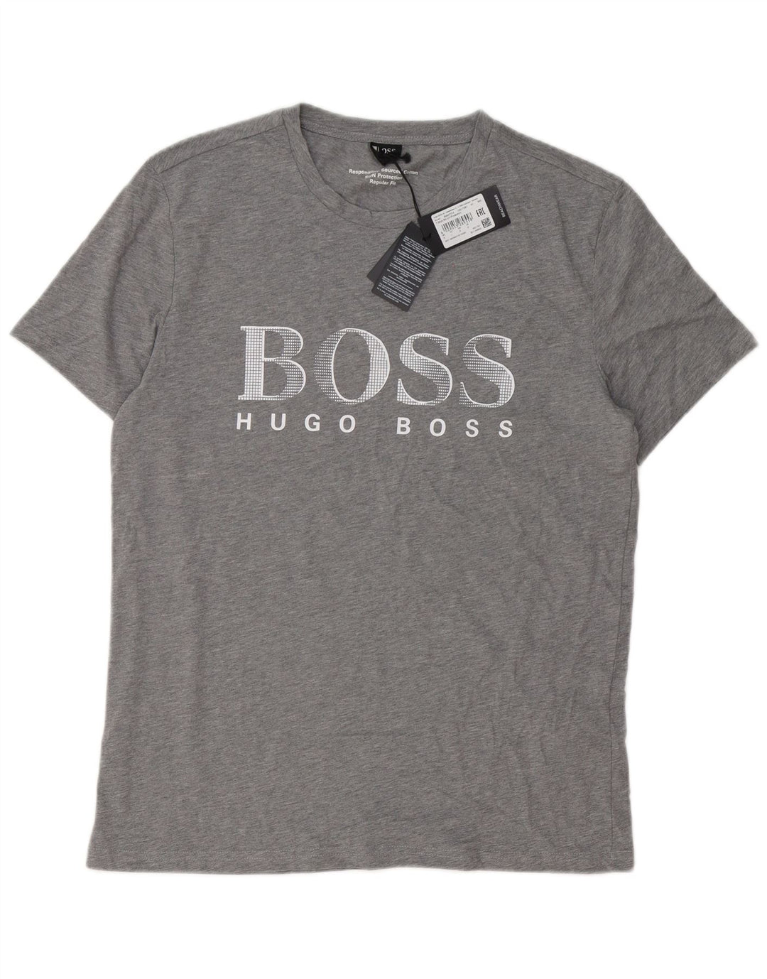 Tricou grafic pentru bărbați Hugo Boss Top mare bumbac gri