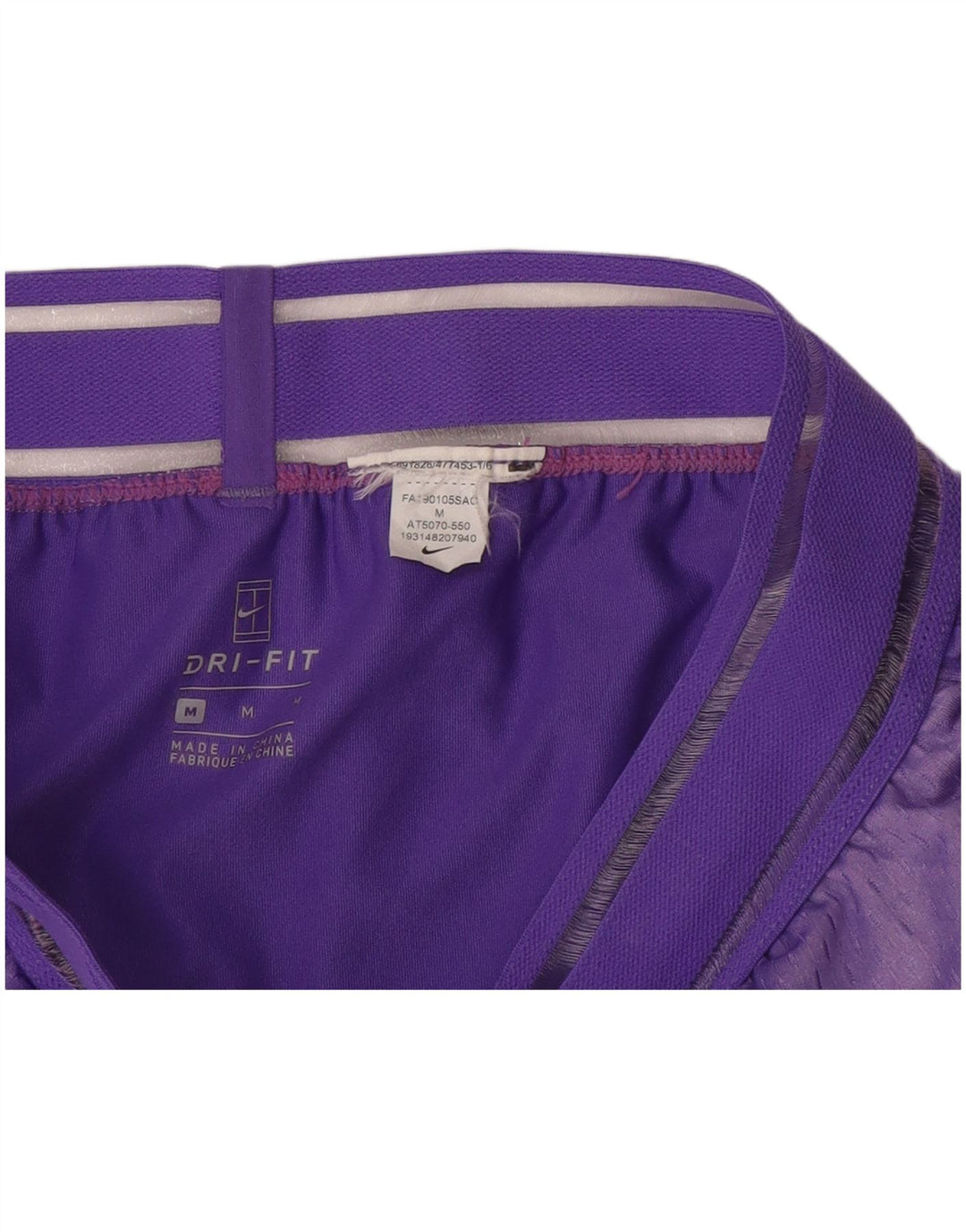 Pantaloni scurti sport Nike pentru femei UK 14 Medium Purple Striped