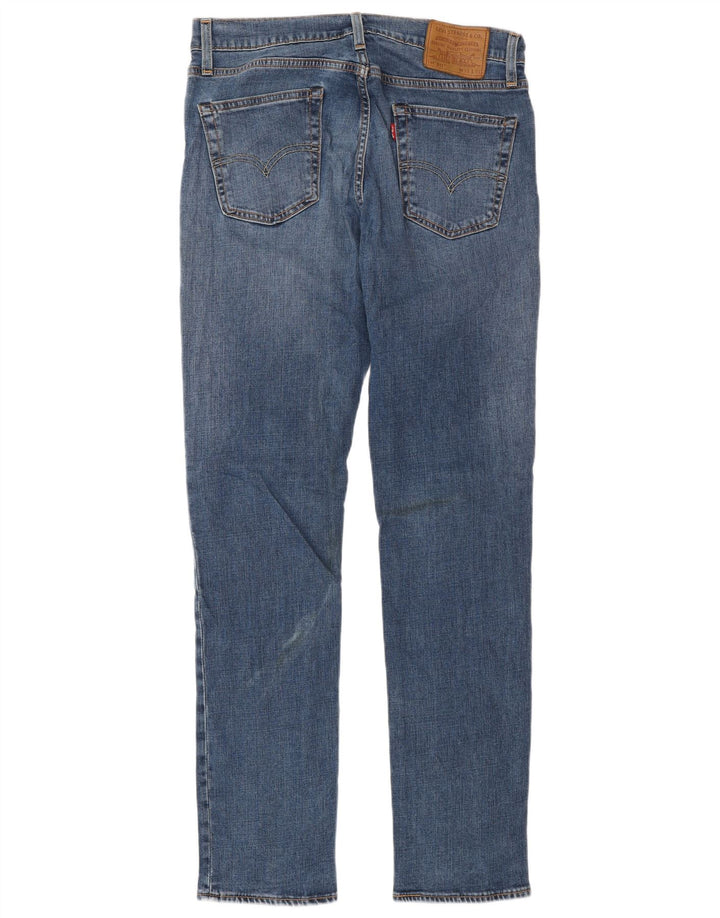 LEVI'S Mens 511 Slim Jeans W33 L34 Blue Cotton