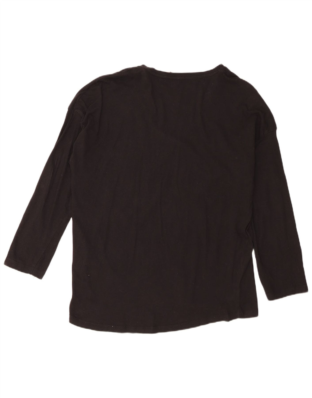 Top supradimensionat pentru femei Zara Trafaluc cu mâneci 3/4 UK 10 Mic Negru