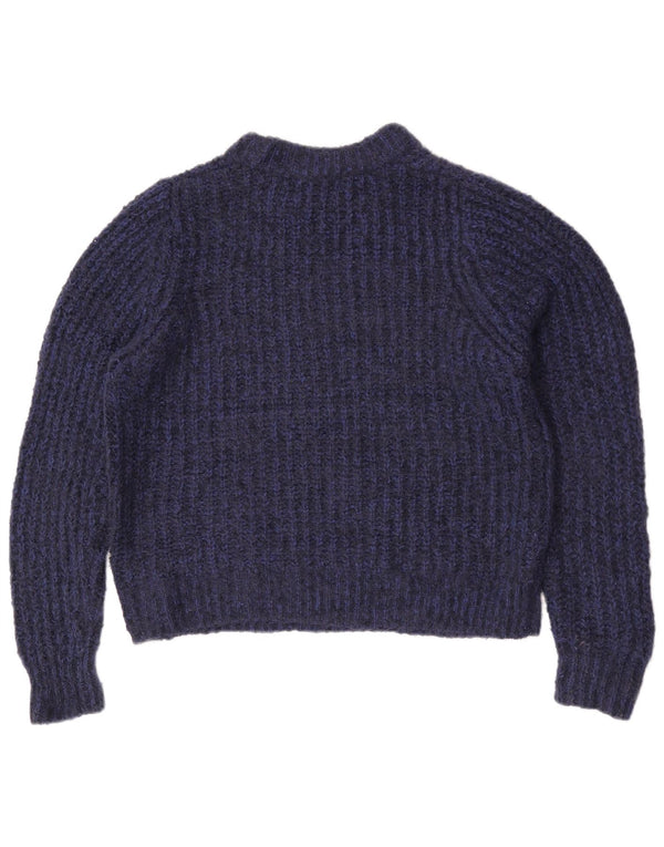 Pulover pentru femei Marks & Spencer cu decolteu triplu UK 16, mare, bleumarin