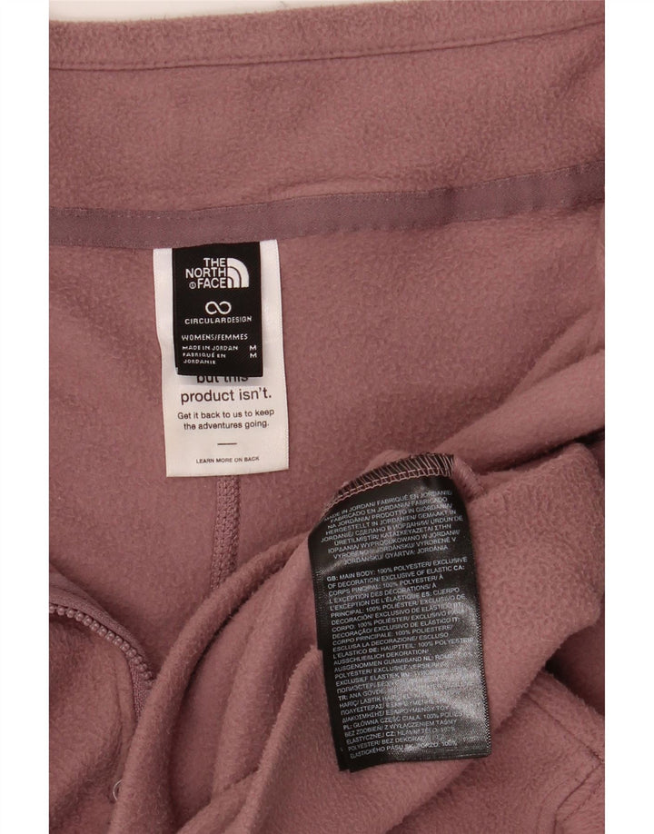 Pulover din lână THE NORTH FACE, crop cu fermoar, pentru femei, UK 14, roz mediu
