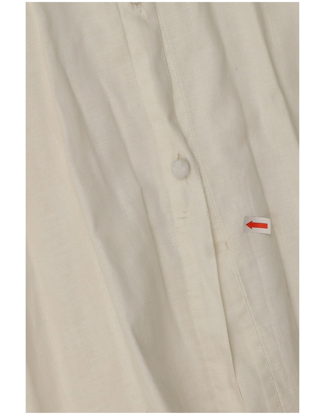 Bluză cămașă pentru femei VINTAGE cu mâneci 3/4 UK 14 Medium White Floral