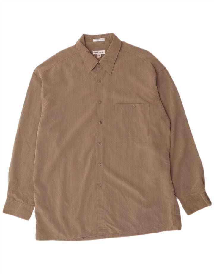 Cămașă pentru bărbați Pierre Cardin Mărimea 17 17 1/2 XL Rayon cu pete gri