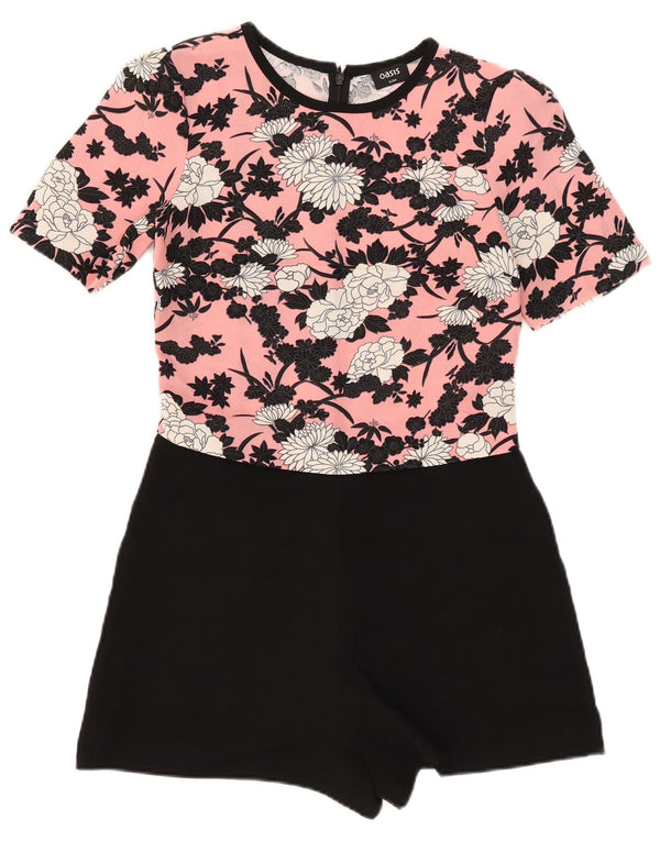 Combi Oasis pentru femei cu mâneci scurte UK 8 mic, roz, floral