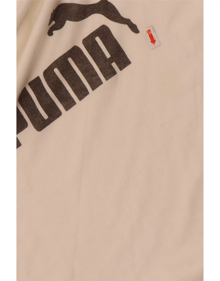 Tricou cu mânecă lungă Puma pentru bărbați, alb, mic