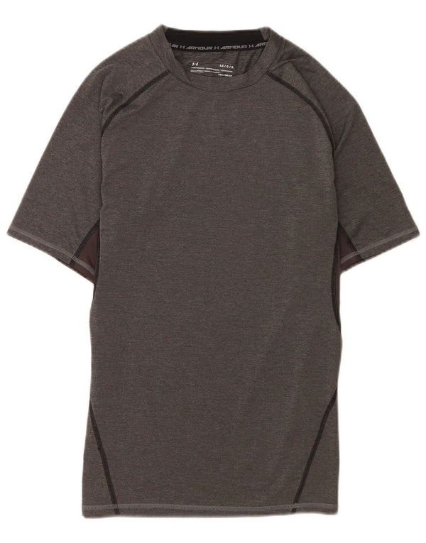 Tricou Under Armour pentru bărbați Heat Gear Top mare gri Colorblock