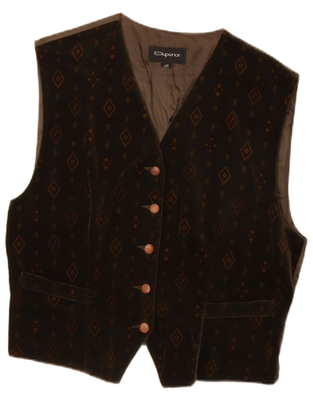 Vestă Superior pentru Damă IT 46 Mare Maro Geometric Bumbac