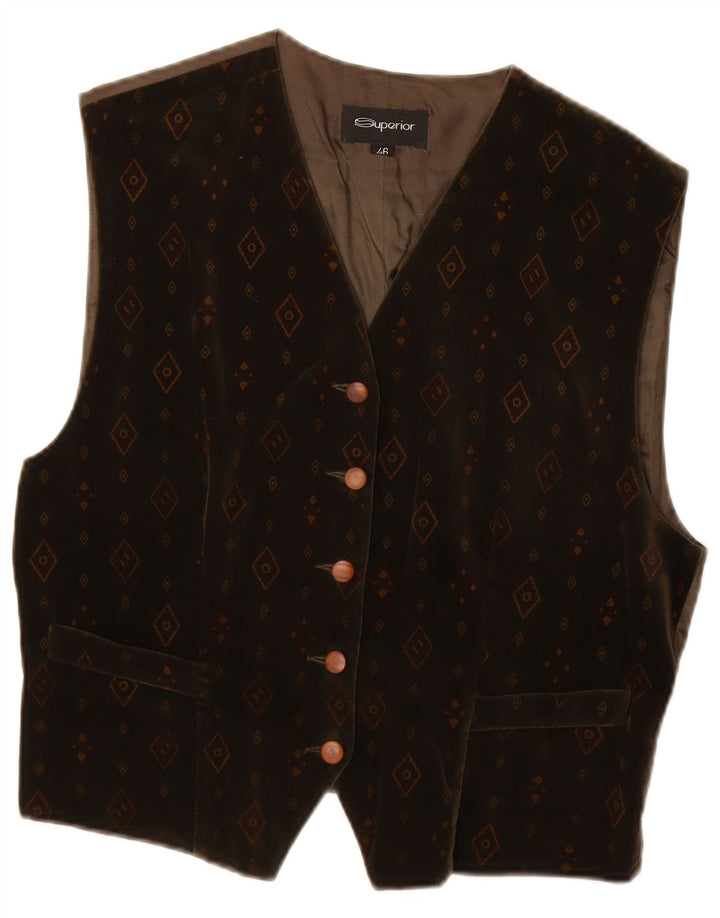 Vestă Superior pentru Damă IT 46 Mare Maro Geometric Bumbac