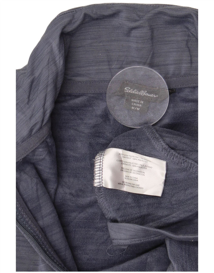 Eddie Bauer Top cu fermoar pentru femei cu mânecă lungă UK 14 Medium Bleumarin