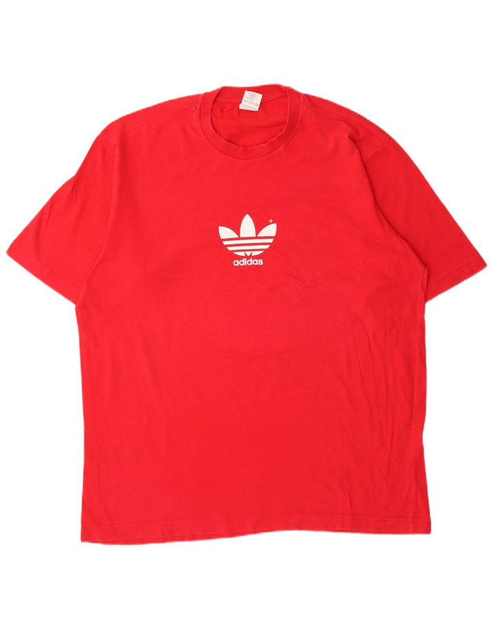Tricou grafic Adidas pentru bărbați Top mare bumbac roșu