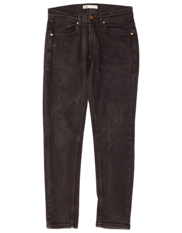 Blugi slim pentru bărbați Zara EU 40 Medium W31 L30 Negri