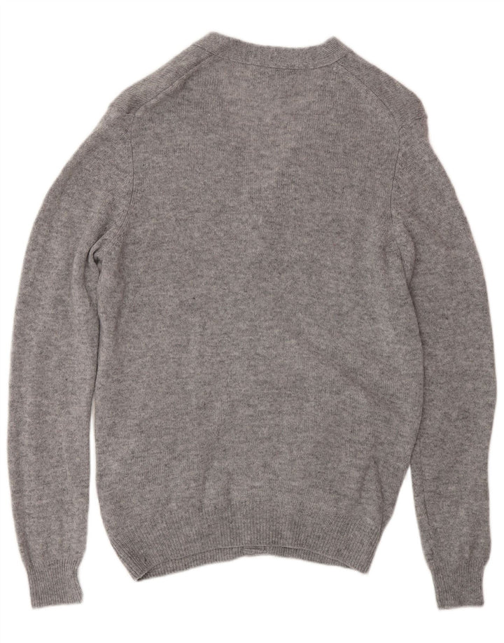 Pulover cardigan pentru bărbați Marks & Spencer, lână de miel, gri mică