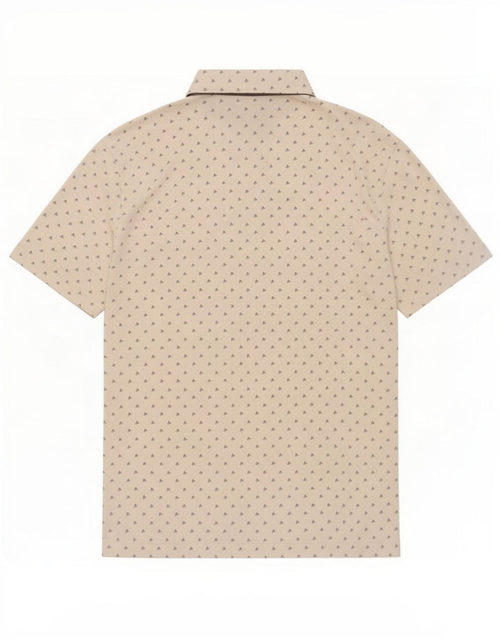 Tricou polo cu grafic pentru bărbați Adidas, mic, alb, poliester