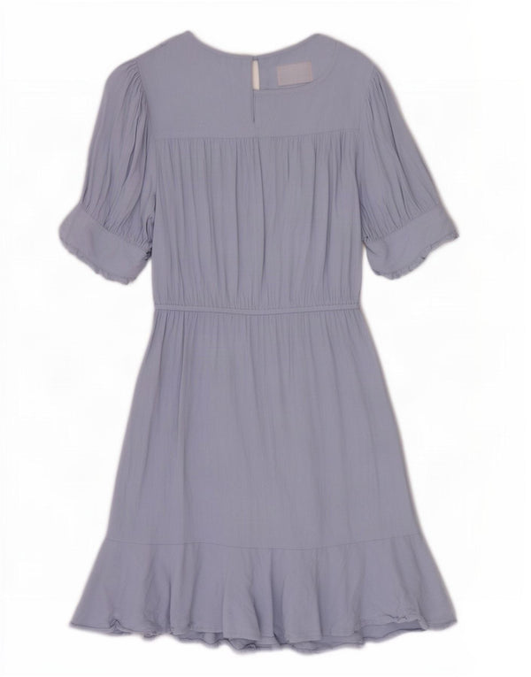 Rochie A-Line pentru femei Marks & Spencer UK 12 Medium Blue Viscose