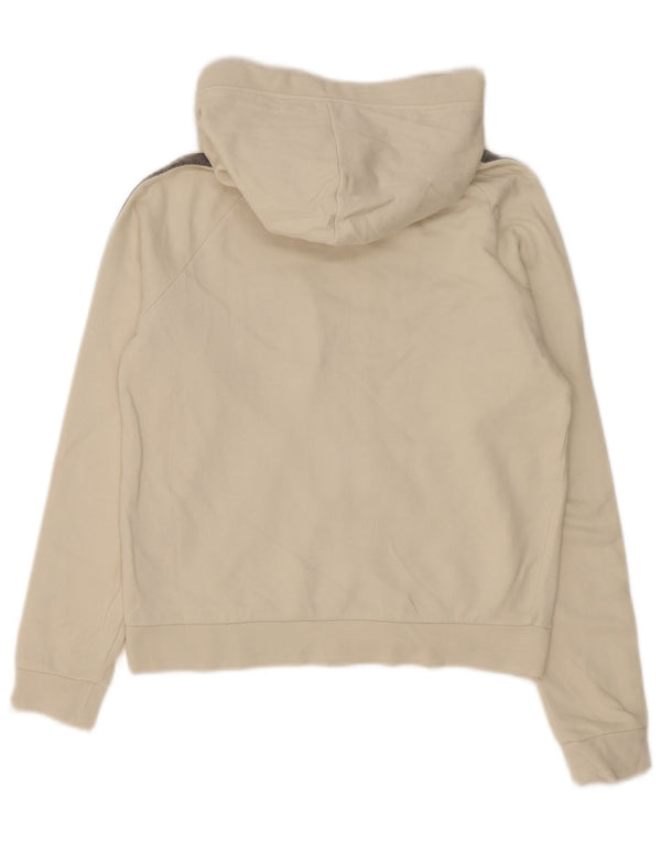 Pulover Admiral Crop Zip Hoodie pentru femei UK 10 Small White Colorblock