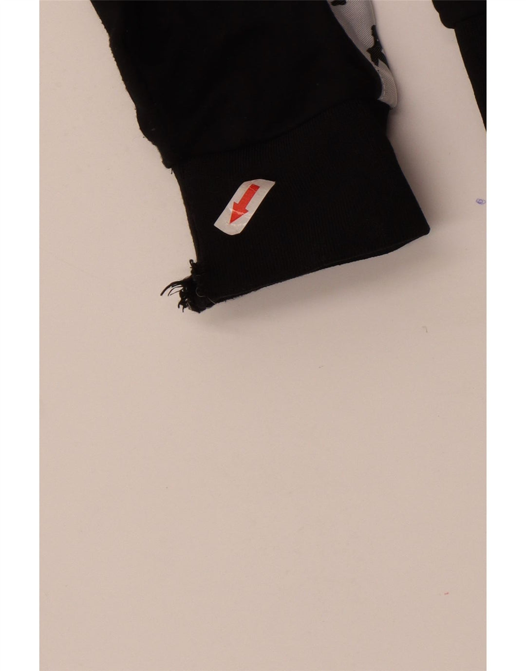 Jachetă de top pentru trening grafic Kappa pentru bărbați, mare, negru, poliester color bloc